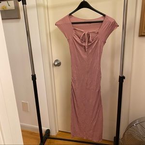 Super soft mauve jersey dress